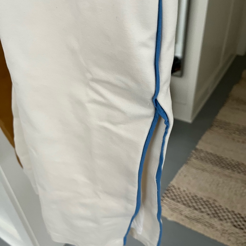 Anthropologie Maeve Midi Dress Muscle Ivory Colorblock Preppy Stretch Sz MP NWT - Picture 6 of 8